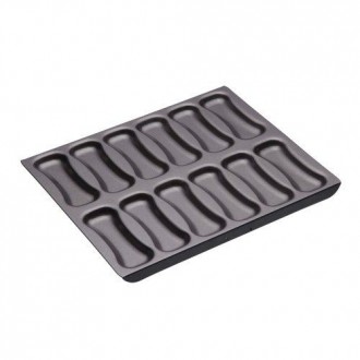 Master Class Non-Stick 12-Hole Éclair Baking Tray, 31 x 25.5 cm