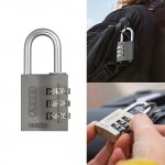 ABUS Traveller 3 digit code Password Padlock, Titanium