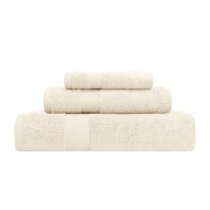 Superior Zero Twist 100% Cotton Super Soft and Absorbent 3 - Piece Towel Set, Ivory