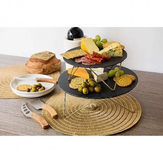 Artesa 2 Tier Slate Serving Platter