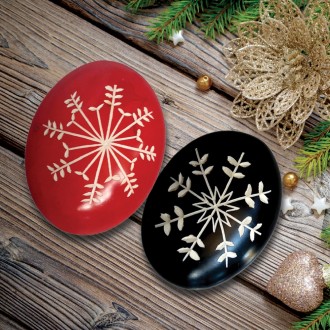 Undugu Soapstone Hand-Crafted Snowflakes and Stars Pebbles - 1 Piece, Assorted