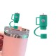  Billz Buddy Silicone Straw Cover for S well & Stanley Tumblers - Green ( + Free Plastic Straw Gift)