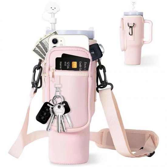  Billz Buddy Tumbler Accessory Bag for S well XL & Stanley 40oz Travel Mug - Pink