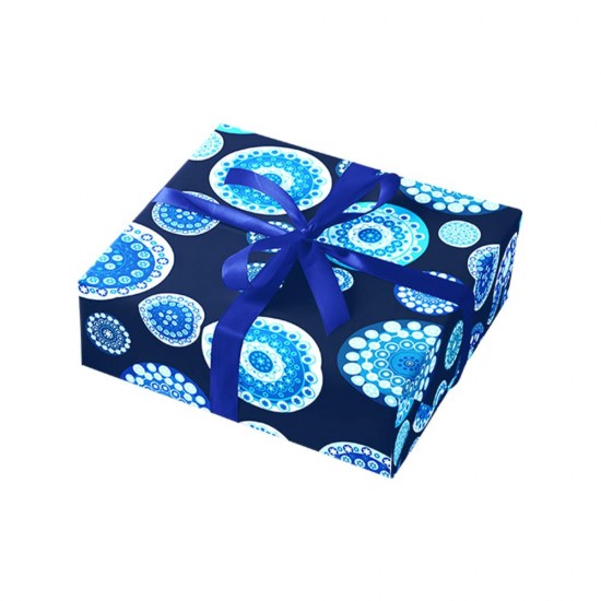 Shop quality Wrapping Gift Paper with Blue Abstract Flowers Pattern -  59.5cm W X 42cm L in Kenya from vituzote.com Shop in-store or online and get countrywide delivery!