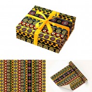 Wrapping Gift Paper Tribal Pattern - 59.5cm W X 42cm L