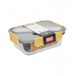 Built Stylist Glass Lunch Box with Cutlery, 900ml