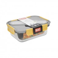 Built Stylist Glass Lunch Box with Cutlery, 900ml