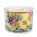 Katie Alice Bohemian Large Glass Soy Wax Filled Pot ,  Amber Lily Scent