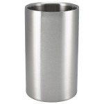 Neville GenWare Satin Stainless Steel Wine Cooler 12 x 18cm (Dia x H)