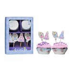 Premier Fairy Cupcake Cases and Toppers Set ( 24 Cupcake Cases & 24 Princess & Castle Toppers)