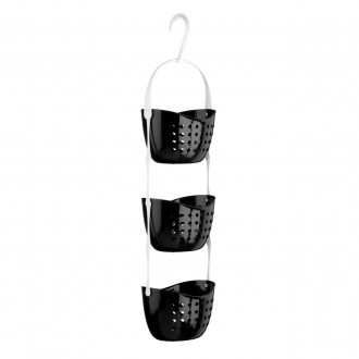 Premier 3 Tier Black Shower Caddy