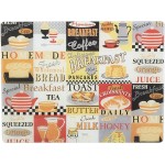 Everyday Home Retro Breakfast Work Surface Protector 40x30 cm