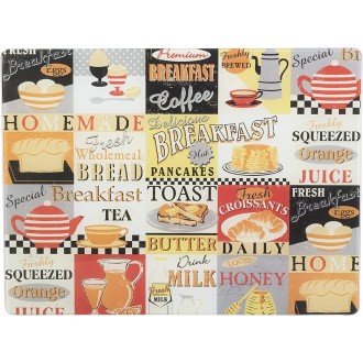 Everyday Home Retro Breakfast Work Surface Protector 40x30 cm