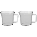 La Cafetière 'Matcha' Small Insulated Thermal Glass Espresso Cups / Tea Mugs, 70 ml (Set of 2)