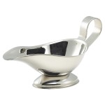 Nevillle Genware Stainless Steel  Sauce Boat, 85ml