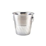 Neville GenWare Stainless Steel Swirl Wine Bucket 20 x 21cm (Dia x H)