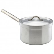 Neville Genware Heavy Duty Aluminium Saucepan With Lid, 3 Litres