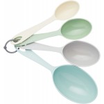 Colourworks Scoop-Shaped Plastic Measuring Cups - 'Classics' Colours (Set of 4)