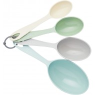 Colourworks Scoop-Shaped Plastic Measuring Cups - 'Classics' Colours (Set of 4)