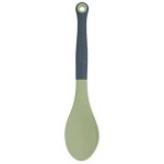 Colourworks Classics Green Silicone-Headed Kitchen Spoon with Long Handle