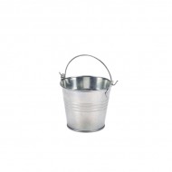 Neville Genware Galvanised Steel Serving Bucket, 8.5cm