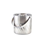 Neville GenWare Stainless Steel Swirl Ice Bucket 18 x 18cm (Dia x H)