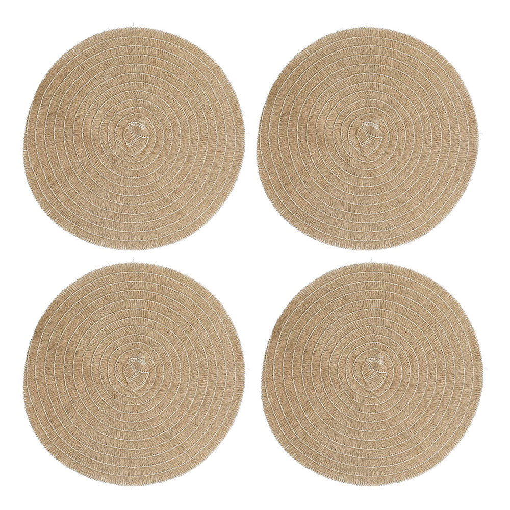 Serving Trays : Creative Tops Set of 4 Jute Placemats, Natural ...