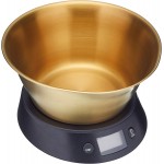 Master Class Electronic Dual Dry and Liquid Scales with Brass Finish Bowl 5 kgs