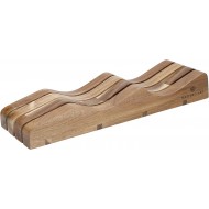 Master Class Wooden Knife Holder, Knife Holder with Safety and Hygiene for Drawers and Kitchen Countertops