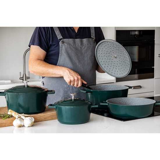  MasterClass Master Class Cast Aluminium Induction-Safe  Non-Stick Frying Pan, 20 cm (8), Grey : Home & Kitchen
