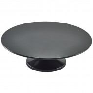 Neville Genware Black Melamine Cake Stand, 33cm diameter