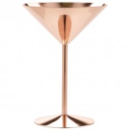 Neville Genware Copper Martini Glass, 240ml