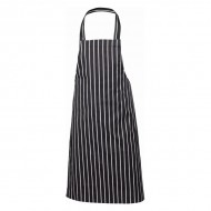 Neville Genware Navy Butchers Stripe Bib Apron