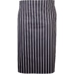 Neville Genware Navy Butchers Stripe Waist Apron 71cm X 76cm