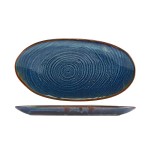 Neville Genware Terra Porcelain Aqua Blue Organic Platter, 31cm