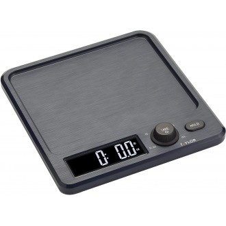 Taylor Pro Antimicrobial Large Display Digital Dual Kitchen Scales, 5kg