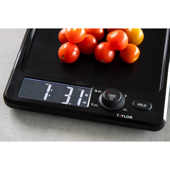 11lb Antimicrobial Kitchen Scale with Rotating Knob