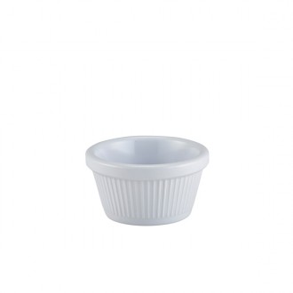 Neville Genware Ramekin 2oz Fluted White, 59ml/2oz