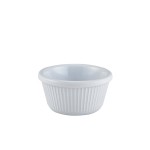 Neville Genware Ramekin 3oz Fluted White, 85ml/3oz