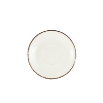 Neville Genware Terra Stoneware Sereno Grey Saucer, 15cm