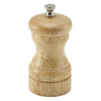 Neville Genware Light Wood Salt Or Pepper Grinder, 10cm