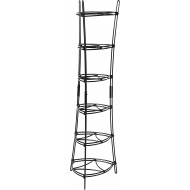 Lodge Cookware 6 Tier Cast Iron Storage Tower, Black