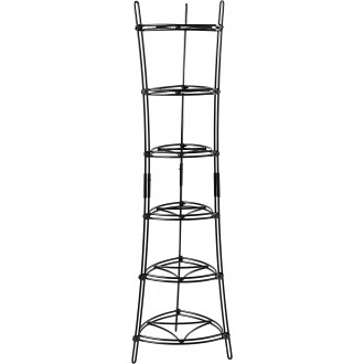 Lodge Cookware 6 Tier Cast Iron Storage Tower, Black