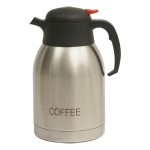 Neville Genware Coffee Inscribed Stainless Steel Vacuum Jug, 2 Litres