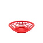 Neville GenWare Round Fast Food Basket Red 20cm 20 x 5cm (Dia x H)