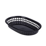 Neville Genware Fast Food Basket Black, 27.5 x 17.5cm 