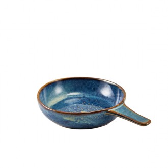 Neville Genware Terra Porcelain Aqua Blue Presentation Pan, 15.5cm