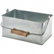 Neville Genware Galvanised Steel Rectangular Table Caddy