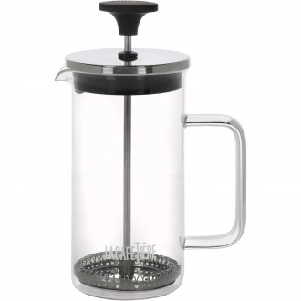 La Cafetière Glass Cafetiere, 3-Cup, Clear and Black, 350ml