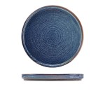 Neville Genware Terra Porcelain Aqua Blue Low Presentation Plate, 25cm